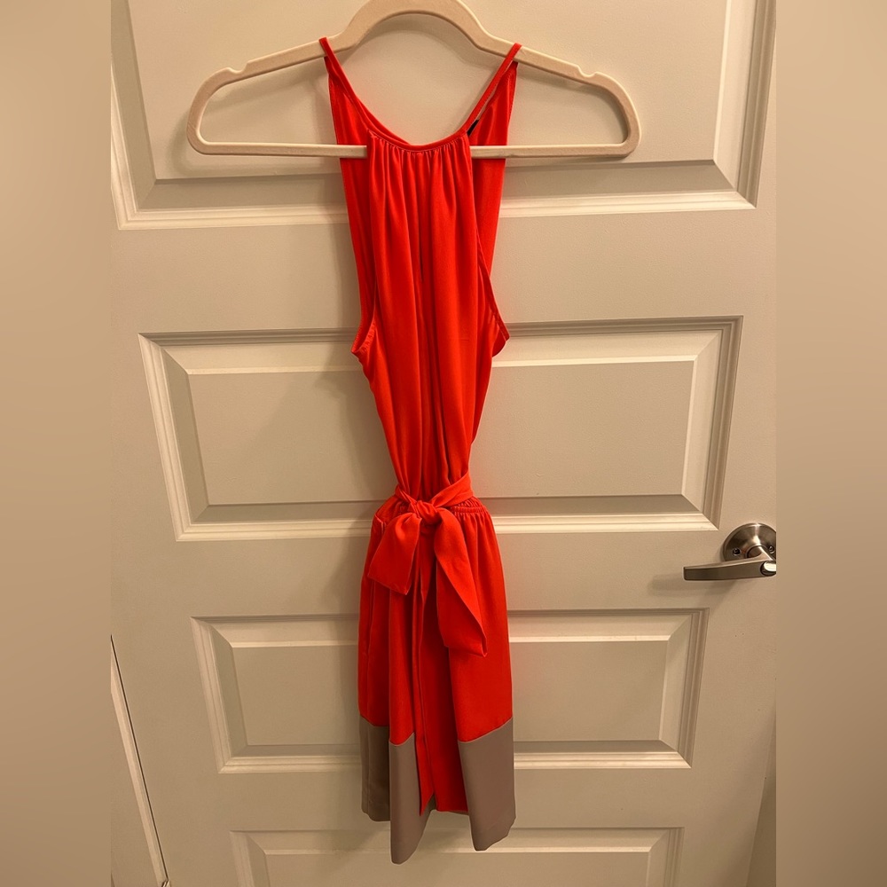 Express orange dress